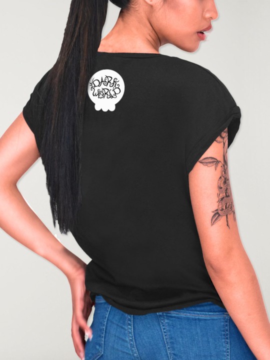 Camiseta de Mujer Negra Small Cat