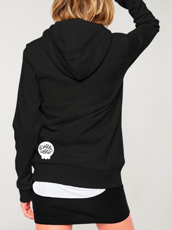 Women Hoodie Black Jack