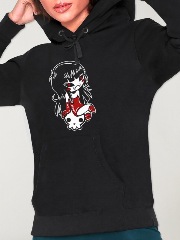 Sudadera de Mujer Negra Blood