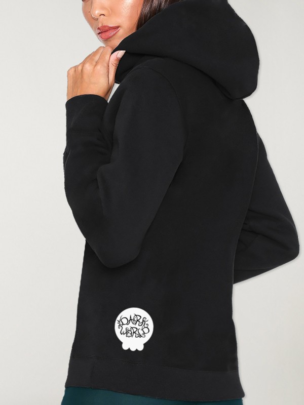 Women Hoodie Black Blood