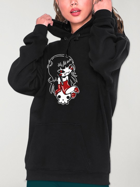 Sudadera de Mujer Negra Blood